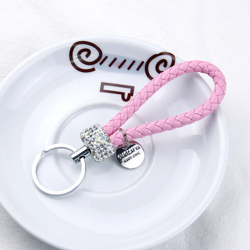Wholesale Alloy Diamond Inlaid Water Diamond Metal Keychain